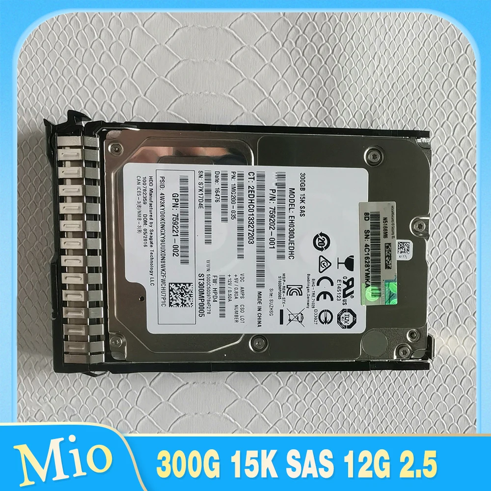 

Жесткий диск ST300MP0005 для жесткого диска HP 300G 15K SAS 12G 2,5 дюйма 759202 -001 759202 -002