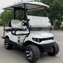 Made in China New Energy Environmental Protection Electric Four Wheel Golf Cart 48V Lithium Battery 2+2 Seat Luxury Hunting Car