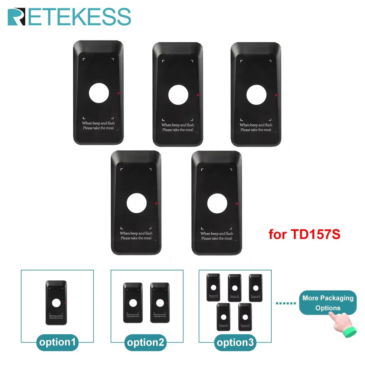 RETEKESS TD157S 1/2/5/10 Restaurant Pager Wireless Paging System Coasters Buzzer Bell Receivers For Coffee Bar Food Truck