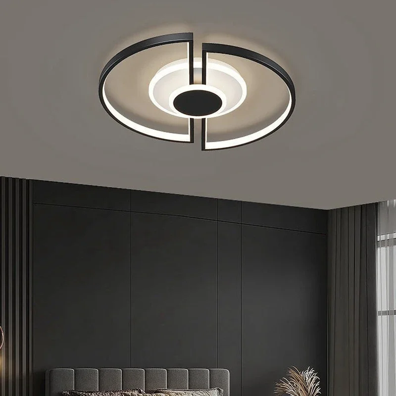 Modern Minimalist Ceiling Lamp LED 3 Color Dimmable Chandelier Living Room Indoor Bedroom Home Design Decorative Ceiling Lights