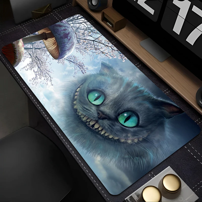 لوحة المفاتيح لوحة الماوس Kawaii C-الشاير القط حصيرة مكتبية ألعاب الكمبيوتر ماوس مكتب الكمبيوتر المحمول أليس في بلاد العجائب السجاد HD الجدول الوسادة