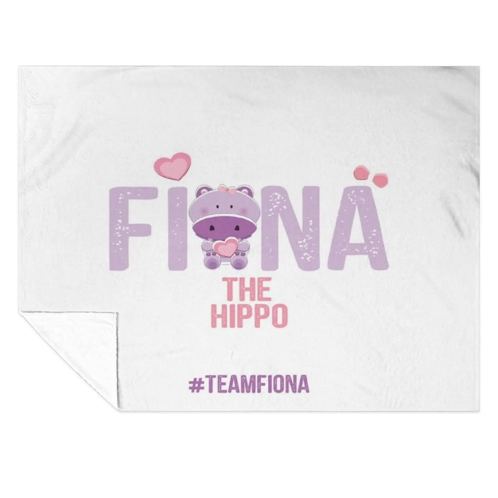 

Fiona The Hippo Team Fiona Gift Throw Blanket Plaid heavy to sleep halloween Blankets