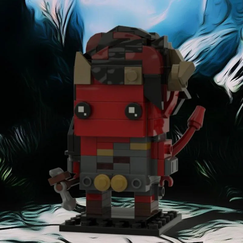 

195 шт. MOC Karlach Brickheadz, персонаж туталинга варвара, обучающие строительные блоки «сделай сам», игрушка для детей, подарок на день рождения