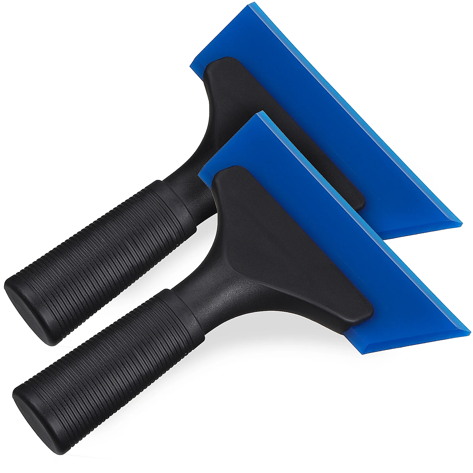 

2Pcs Glass Scraper Squeegee Blue TPU Car Film Tool Window Cleaning Plastic Streak Bathroom Mirror Vinyl Wallpaper