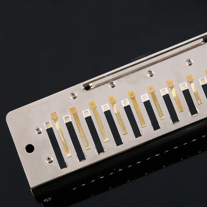 JDR EVO-0648S Chromatic Harmonica C Key 12-Hole 48 Tones Armonica Chromatic Mouth Organ Harp Professional Musical Instruments