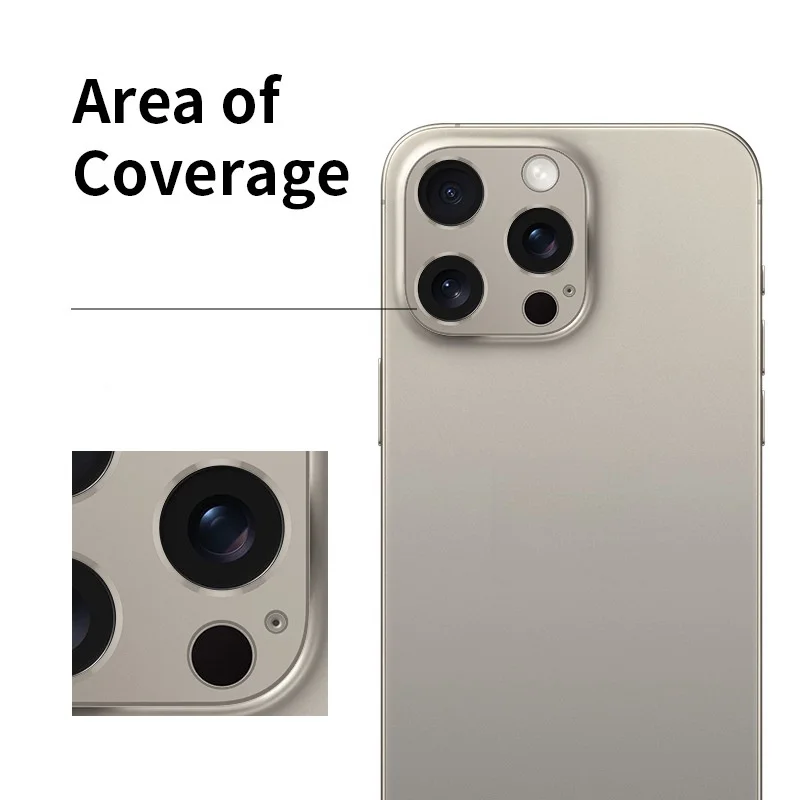 Metal Rear Camera Lens Protector for iPhone 15 Pro Max 15Plus 15Pro Aluminum Lens Cover Screen Protector Lens Ring Case image 4