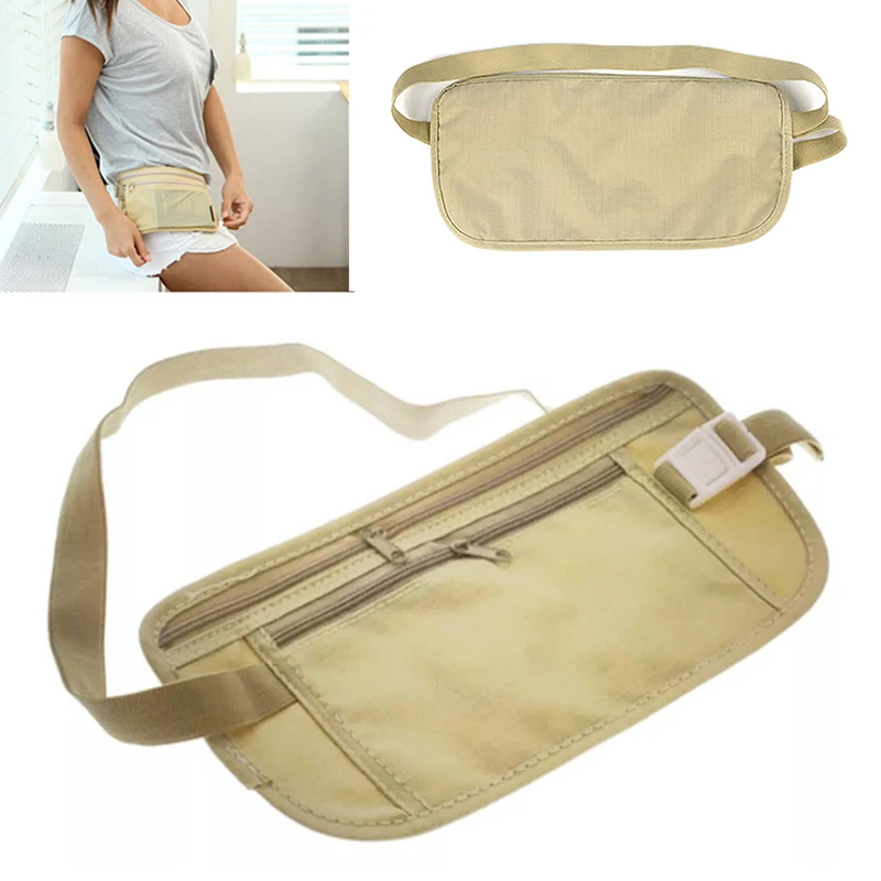 Travel Waist Pouch Unisex Design Fashionable Accessory For Travel Durable Must-have Versatile Innovative Security Wallet