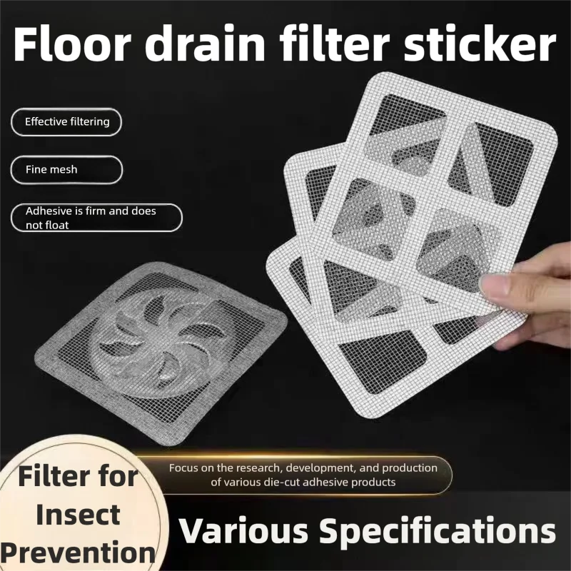 

10pcs Disposable Shower Drain Hair Catcher Mesh Shower Drain Covers Floor Sink Strainer Filter Hair Stopper For Bathroom Kitchen