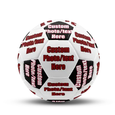 Custom Football Standard Leather Soccer Balls Design Your Photo Text Logo Ball Best Gift for Football Fans Customized Pattern