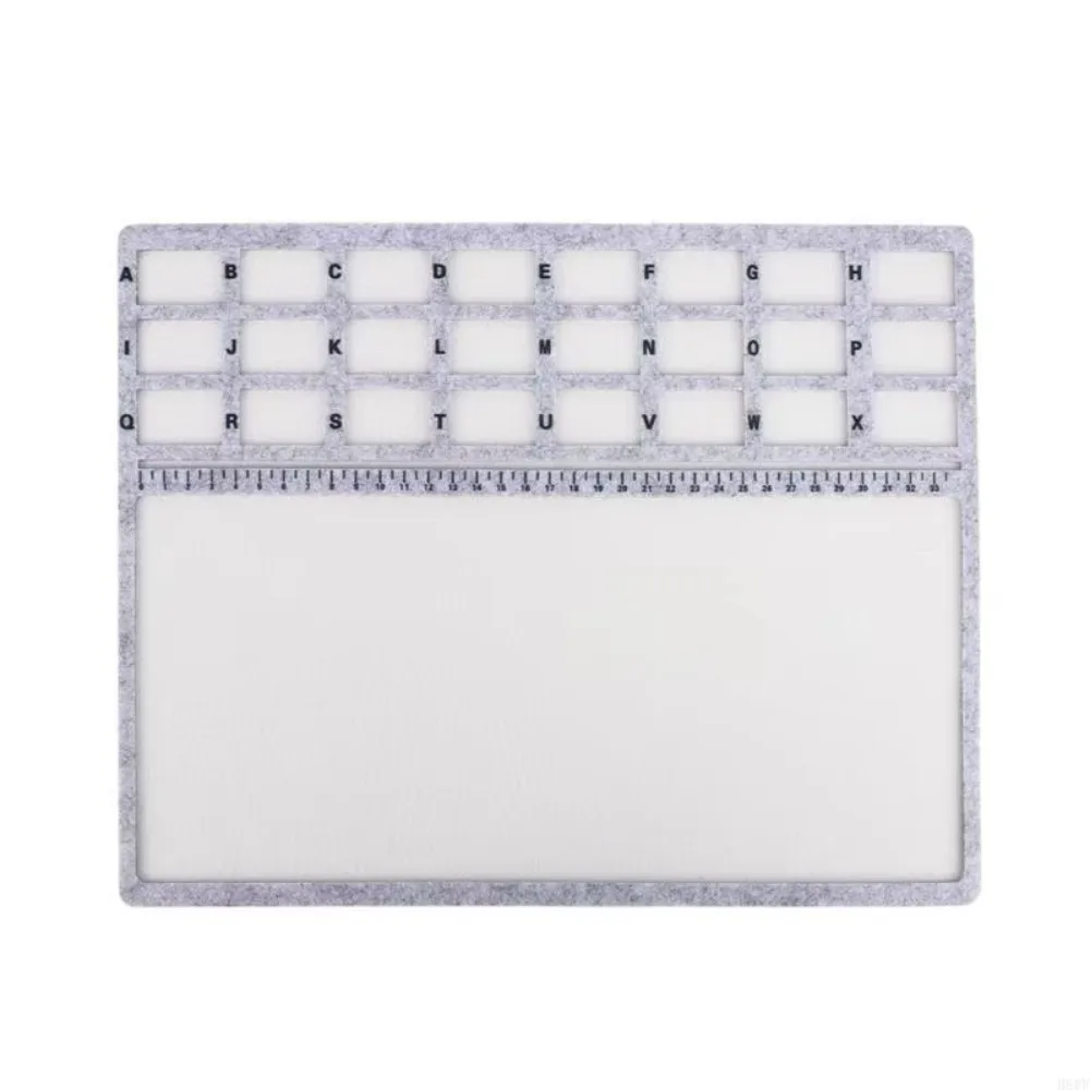 Felt Felt Beading Tray Alphabetic Scale Measurement Markings Beading Mat Nonslip Felt Surfaces Beading Crafting Mats