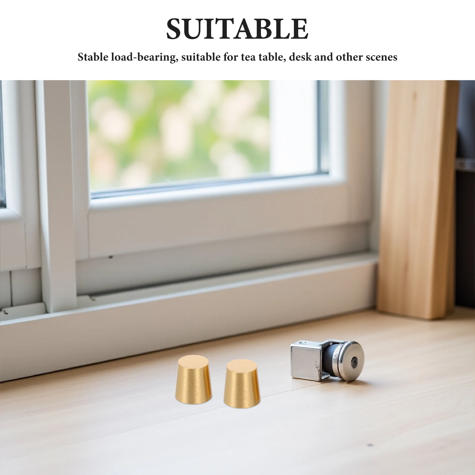 

10 Pcs Brass Feet for Cutting Board Kitchen Tray Display Appliances Riser Furniture