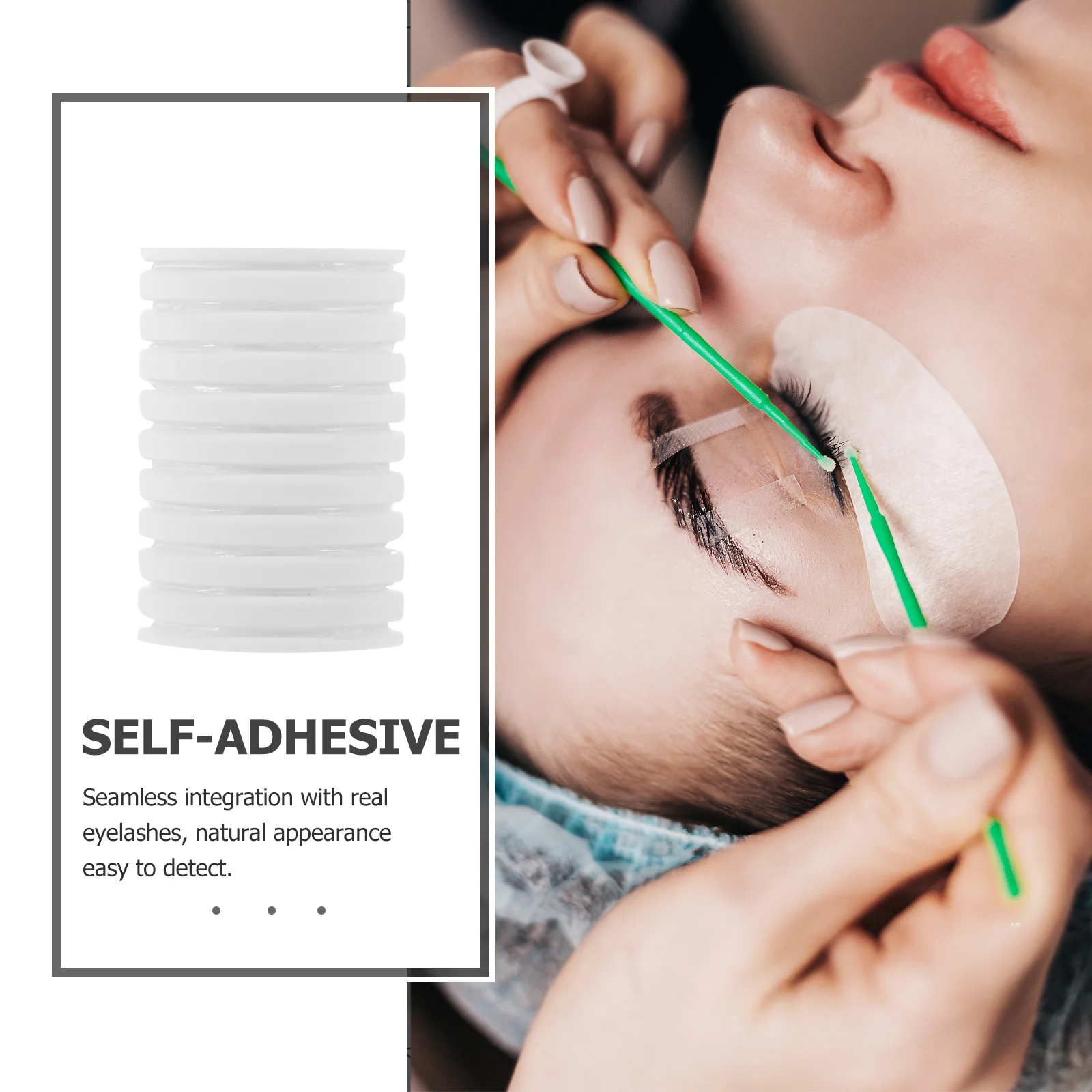 

3 Boxes Lash Glue Replacement Strips Self-Adhesive Eyelash Adhesive Strips for Extensions Natural Appearance