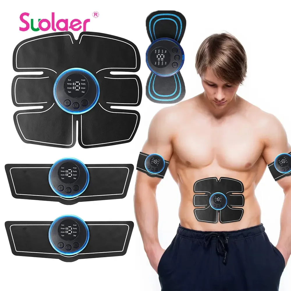 Mini Muscle Stimulator Abdominal Trainer Fitness ABS Stimulator Buttock Hip Training Weight Loss Body Massageador Shaping Device