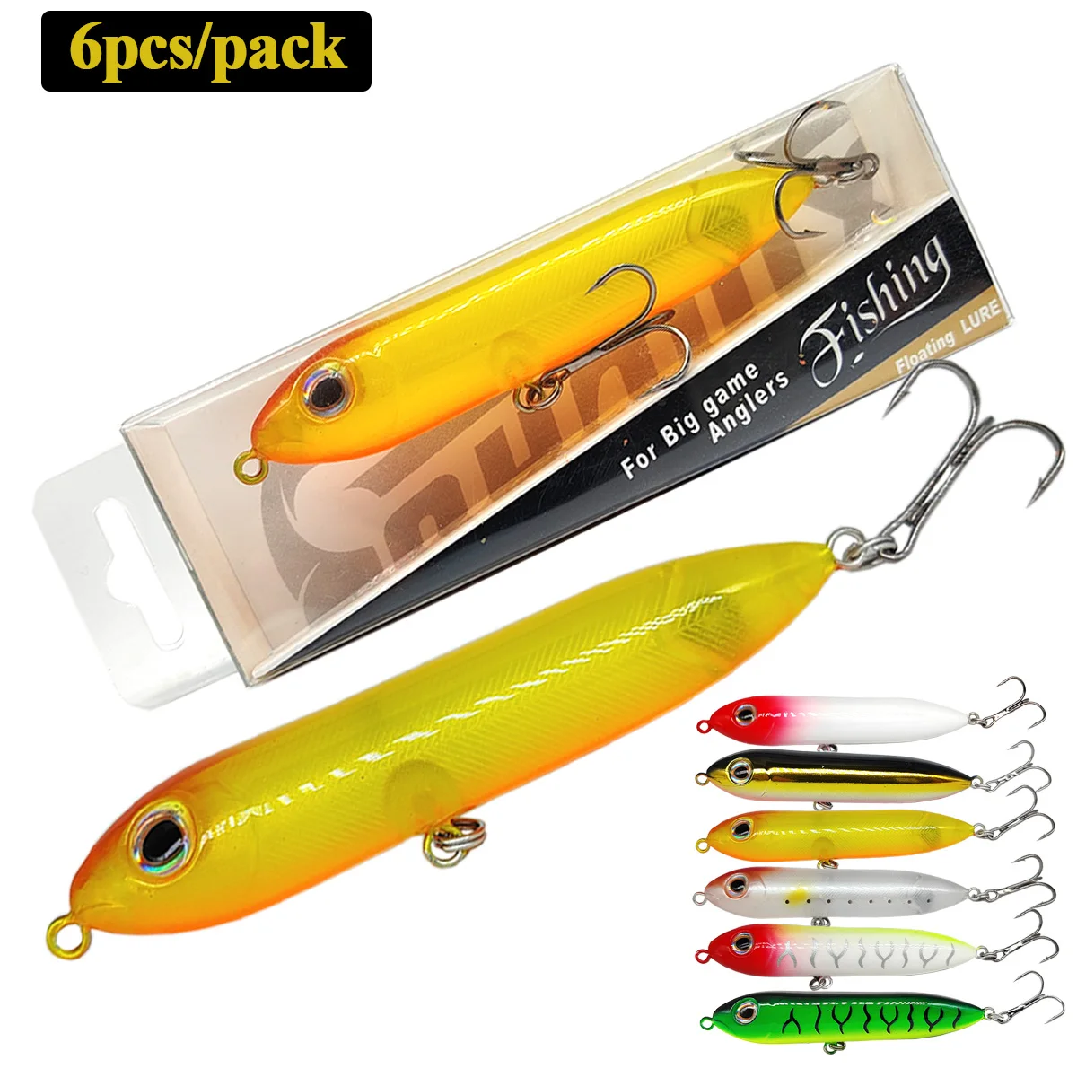 doggy-caminhada-lapis-isca-de-pesca-11cm-13cm-fundicao-longa-popper-respingo-agua-superior-flutuante-isca-dura-robalo-equipamento-de-pesca