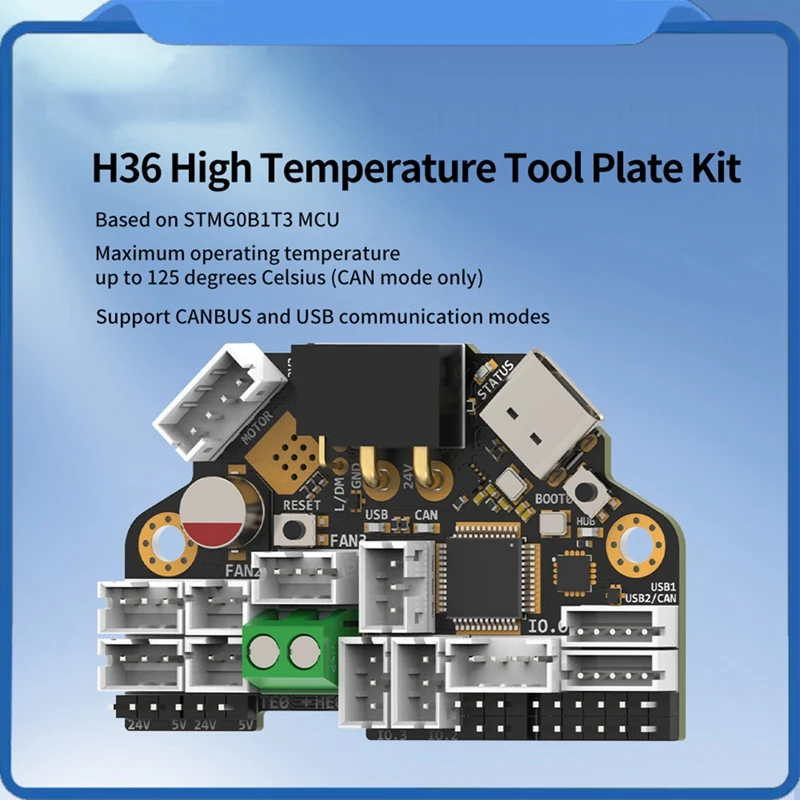 H36 Combo High Temperature Resistance Klipper Tool Board Compatible 36mm Motor Onboard TMC2209 H36 Tool Board B-ABVP