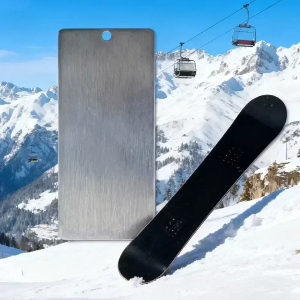 Slope Maintenance AS SHOWN Ski Wax Scraper Lightweight Portable Scraper Ski Wax Scraper Precision Edge Grooves
