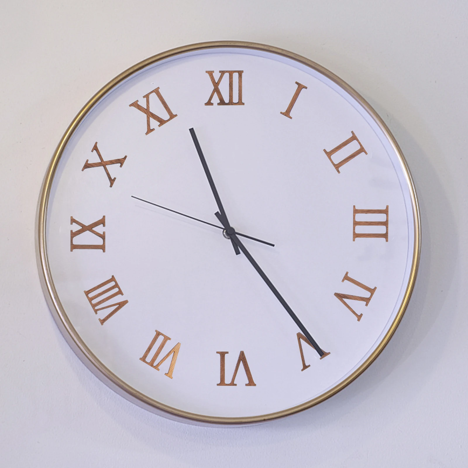 

Roman Numerals Clock Numbers Kit 12 Inches Wooden DIY Replacement Parts for Wall Clocks Repair Creative Accessories