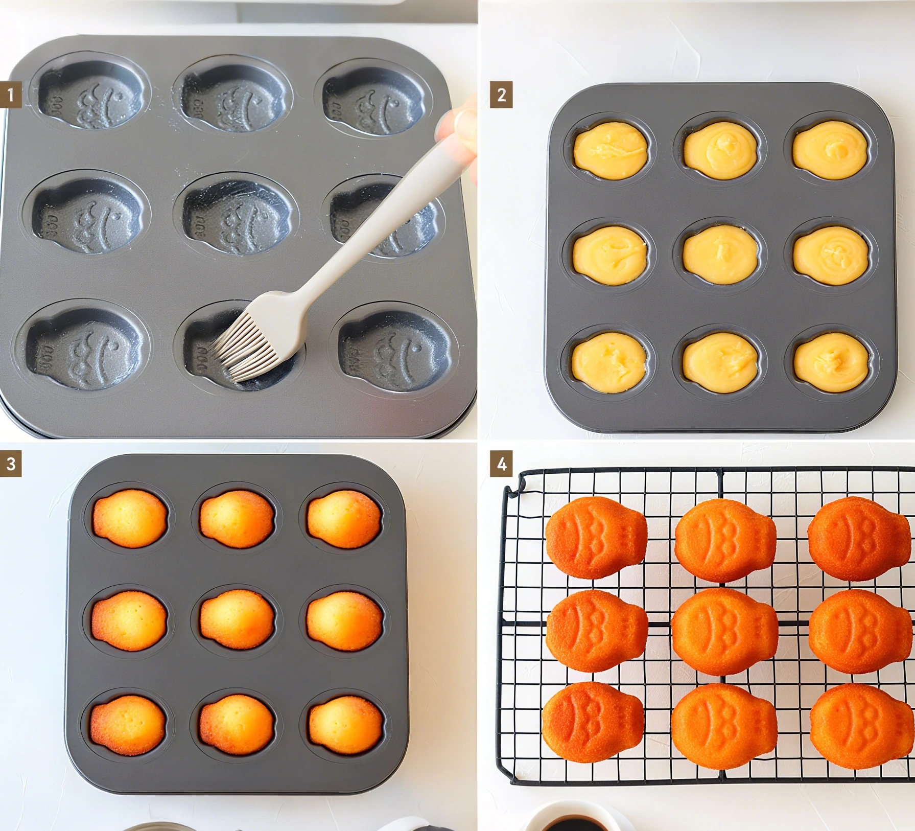 9-Cavity Mini Fish Baking Pan  - đánh giá và giá Kitchen Oven Baking Pans