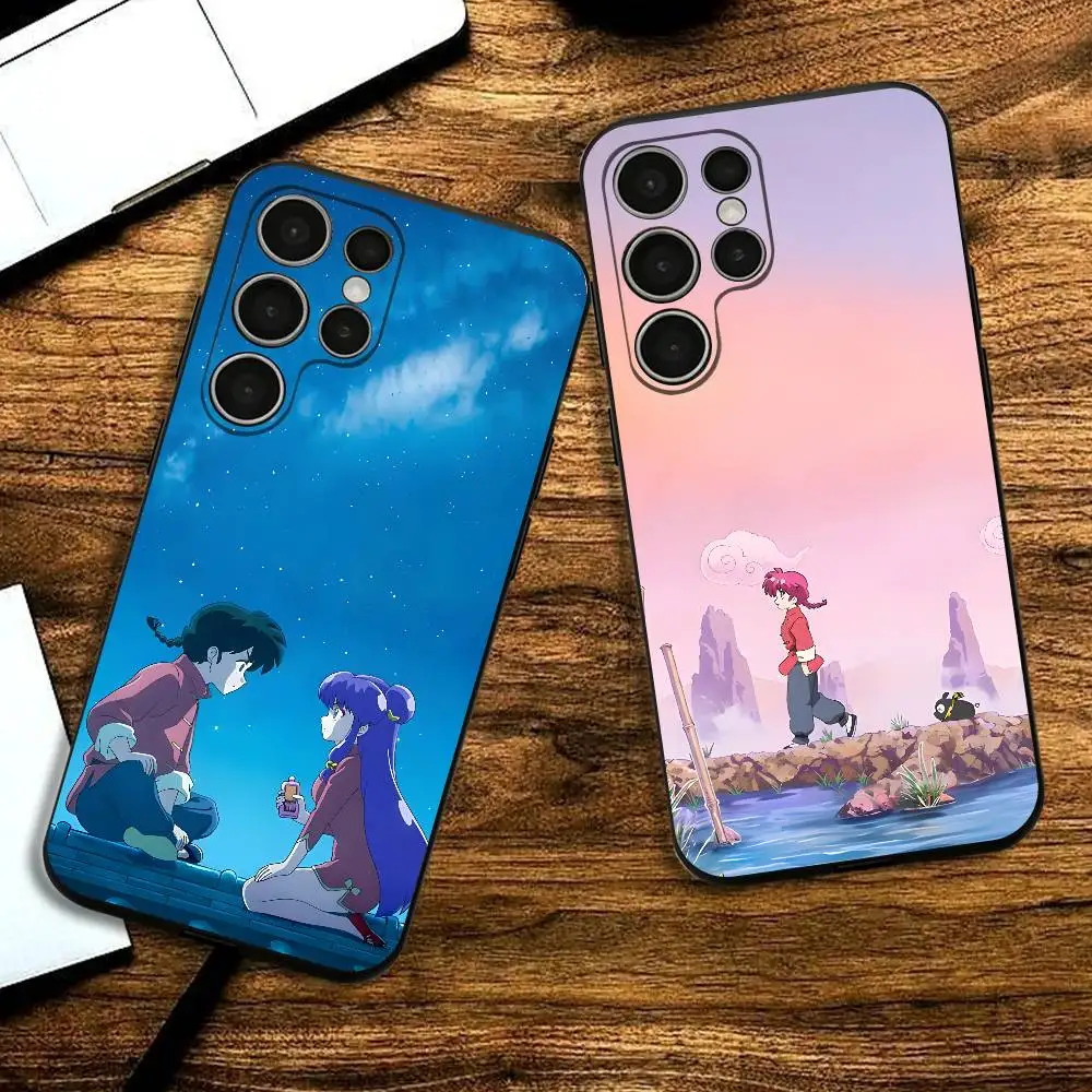 Funda de teléfono R-Ranma S-Shampoo para Samsung S24 25 23 22 21 20 Plus Ultra 5G Lite, funda a prueba de golpes