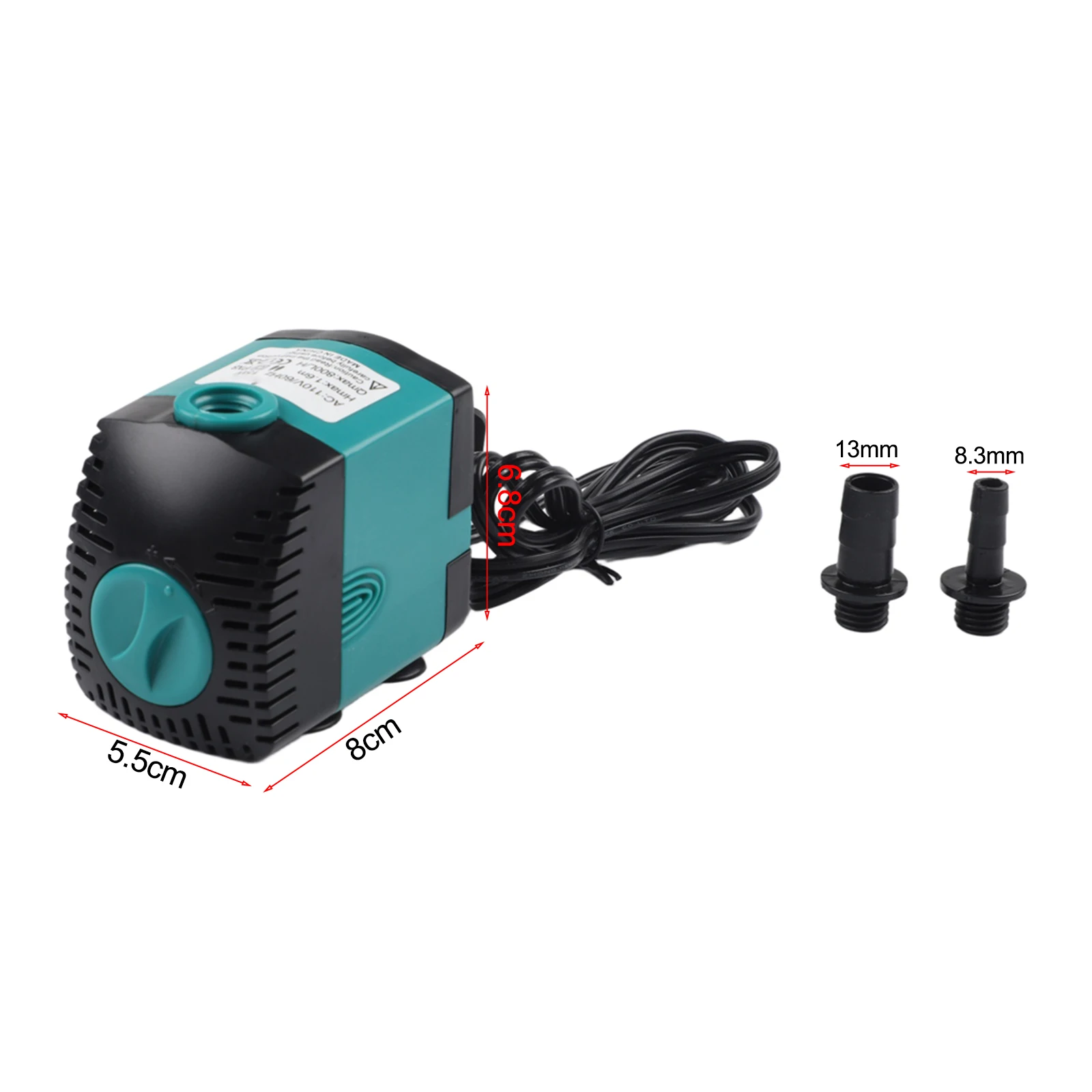 Submersible Fountain Pump for Aquarium Use Featuring Noise Magnetic Levitation Shaft and Efficient Motor Submersible