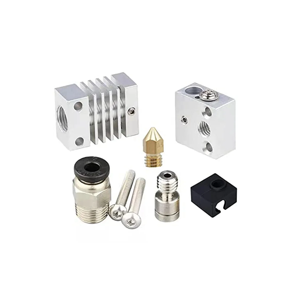 New All Metal Hotend - Titanium Heat Break, Nozzle .4mm, Pneumatic Coupler, Silicone Sock Creality Ender 3 PRO Upgrades