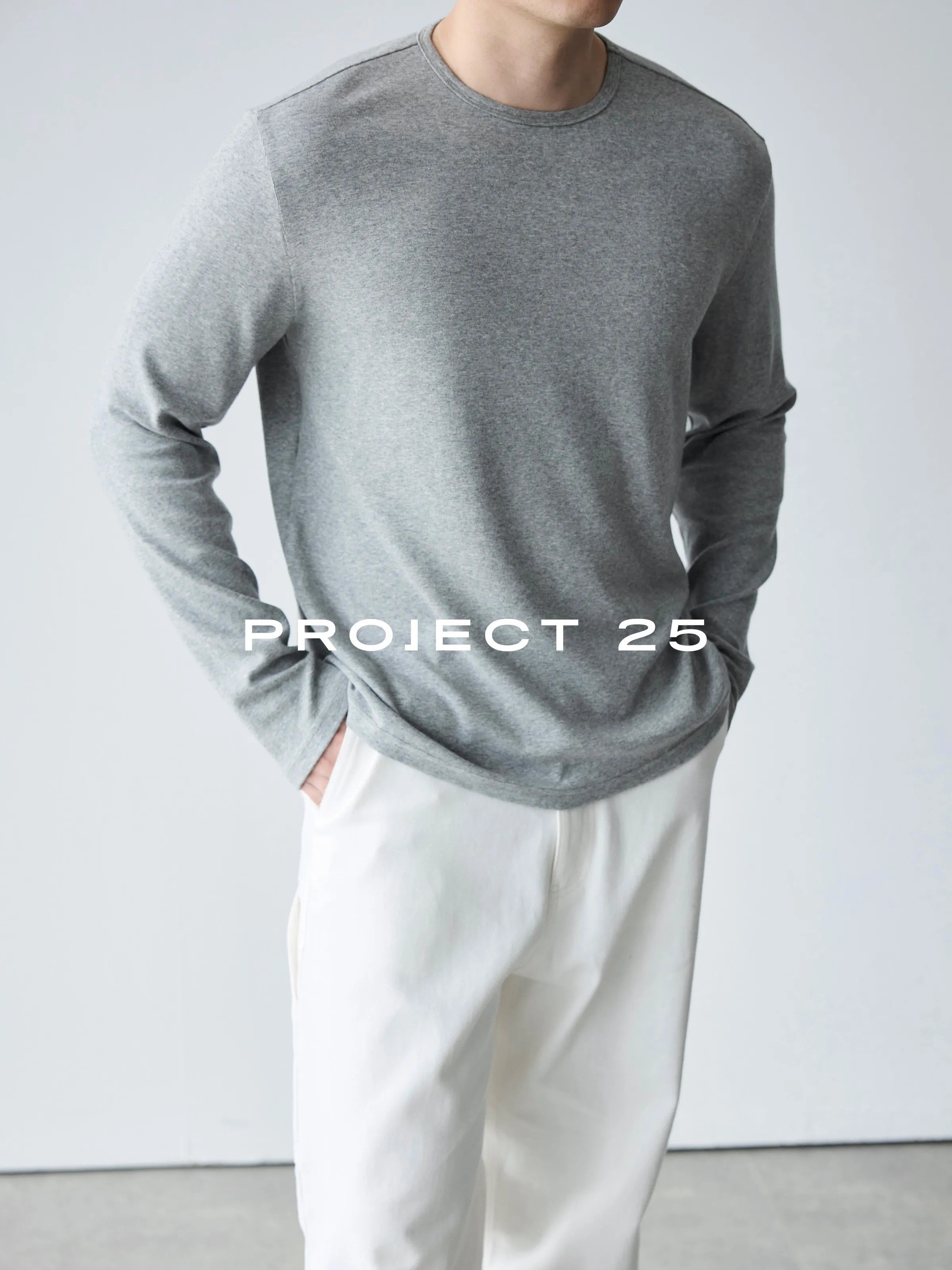 PROJECT 25 Men's Relaxed-Fit Wool Blend Long-Sleeve – Silky-Soft Lightweight Thermal Base Layer with Moisture-Wicking Technology