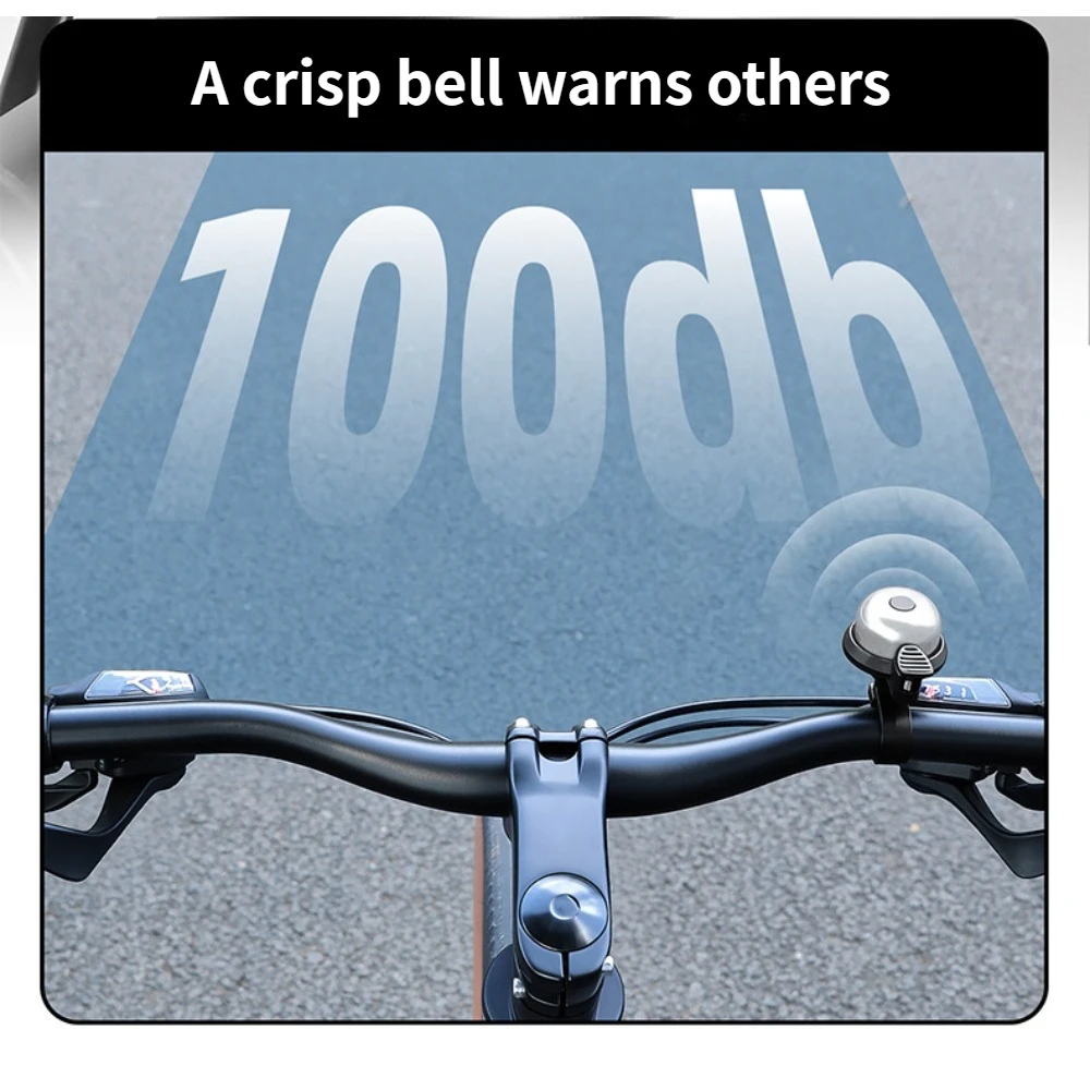 جرس الدراجة، جرس سبائك الألومنيوم للدراجة الجبلية، معدن، مقرمش وصوت عالٍ، معدات ركوب الدراجات، ملحقات الدراجة #6