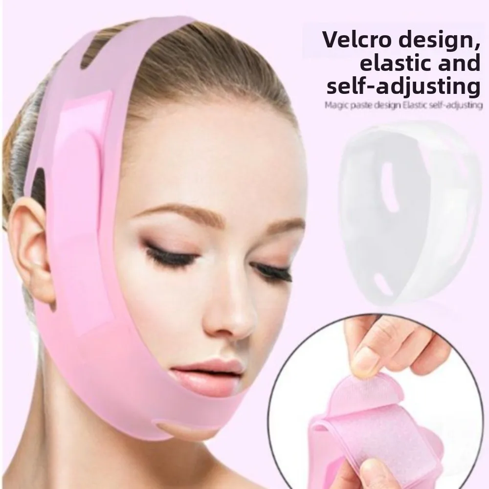 Silikon Gesichtsgurt Gürtel Maske Anti-Falten Elastizität Lift Ovale Maske Wiederverwendbare Sculpting Gesicht Schlankheitsgurt Massage