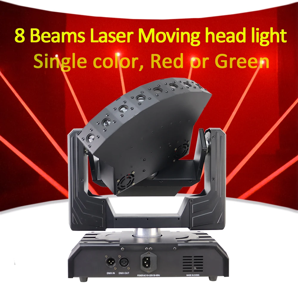 6 Beams RGB Strobe Beam Moving head light DMX Auto Voice Control Professional lighting machine for DJ Disco party bar Stage