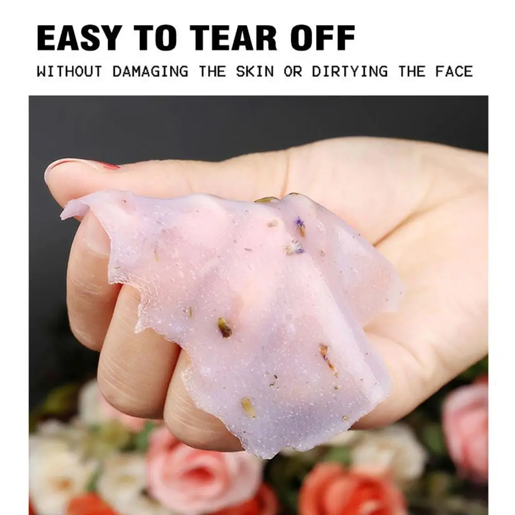 650g Lavender Exfoliate Jelly Mask Powder, Natural Soothing Hydrating Face Mask Skin elasticity care Peel-Off Mask for Skincare