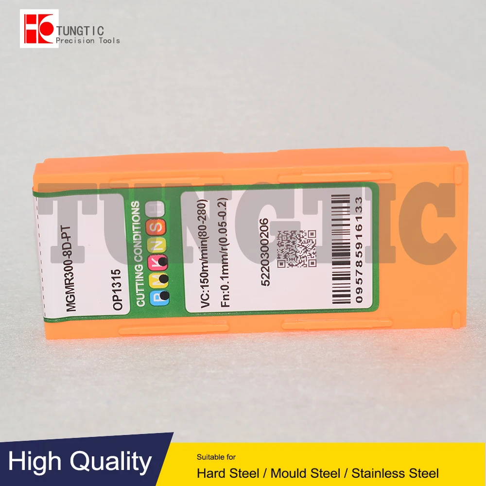 Imagem -03 - Inserção Cnc Torno Ferramenta de Corte Usinagem Metal Torneamento Ferramentas Grooving Inserções Mgmr 300 Mgmr3008d-pt Op1315 Mgmr3009d-pt Op1215