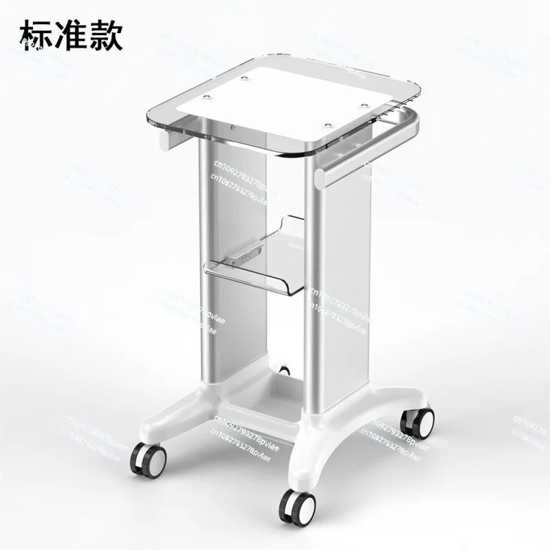 Beauty Equipment Cart SPA Machine Trolley Beauty Salon Rolling Trolley Table Cart Small Cart 360°Rotatable With wheels