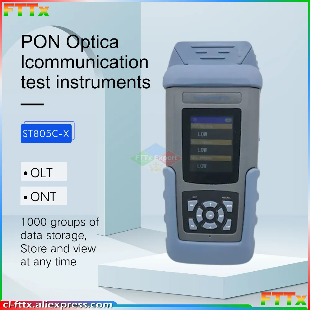 

ST805C-X Оптический измеритель мощности PON GPON EPON XPON 1310 1490 1550 нм Волоконно-оптический измеритель мощности