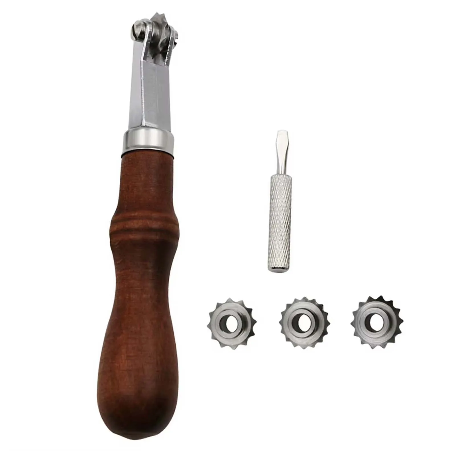 

American Pitch Wheel with 4 Replaceable Gear Rollers, Leather Craft Spacing Sewing Tracing Tools