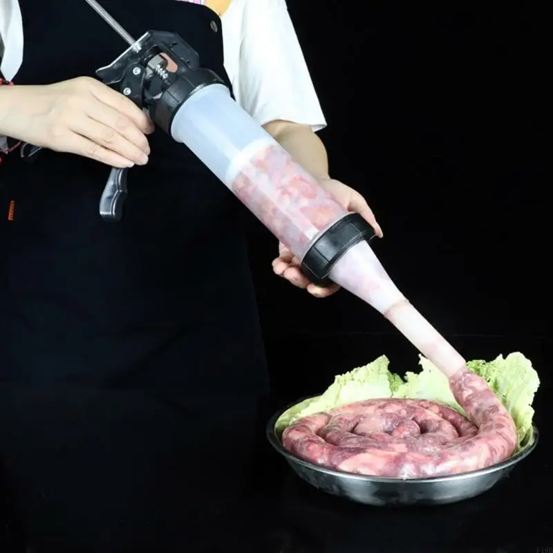 F19B Hand Operated Salami Maker for Kitchen Use Homemade Sausage Stuffer Syringes