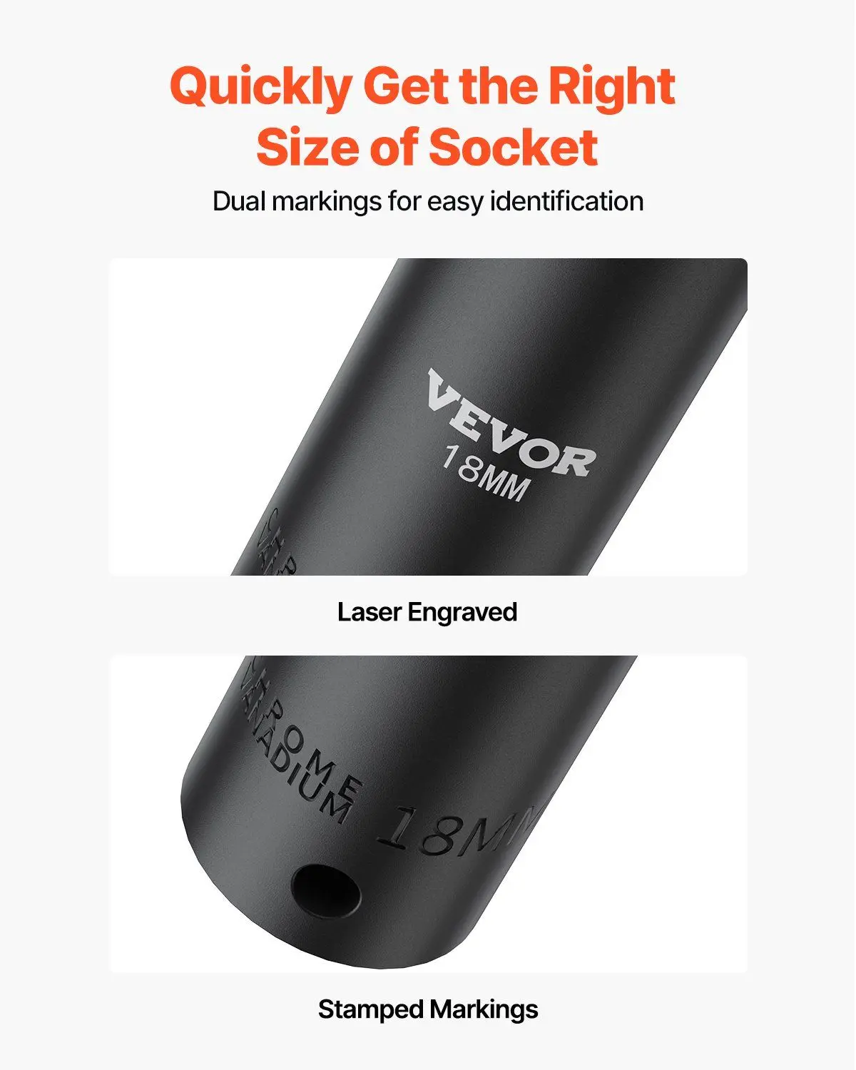 عالية الجودة سبائك الصلب مقبس التصادم وجع مجموعة 26 قطعة 1/2 "محرك مآخذ عميقة 10-36 مللي متر 6-نقطة تصميم مع حافظة لشاحنة RV