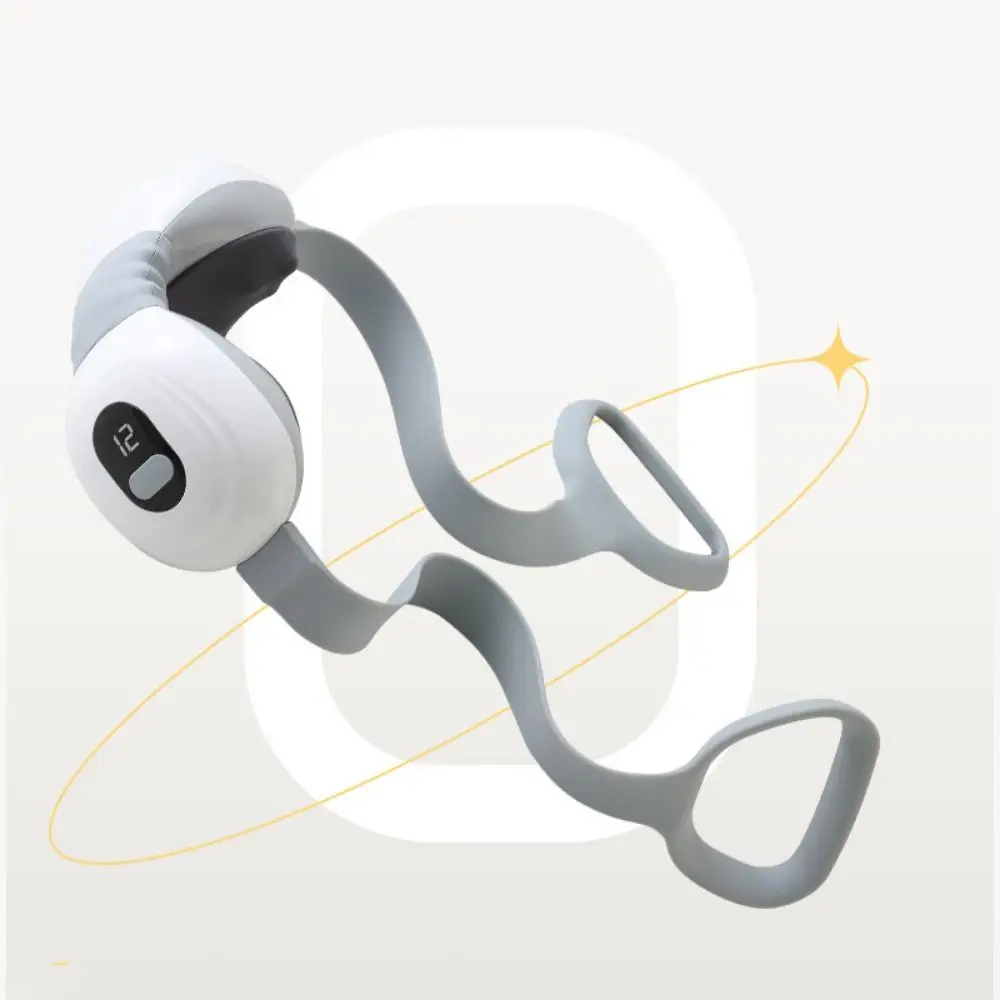 

Portable Cervical Massage Instrument 3 Heat Levels LCD Display Shoulder Massage Tool 5 Modes Ergonomic Electric Back Massager