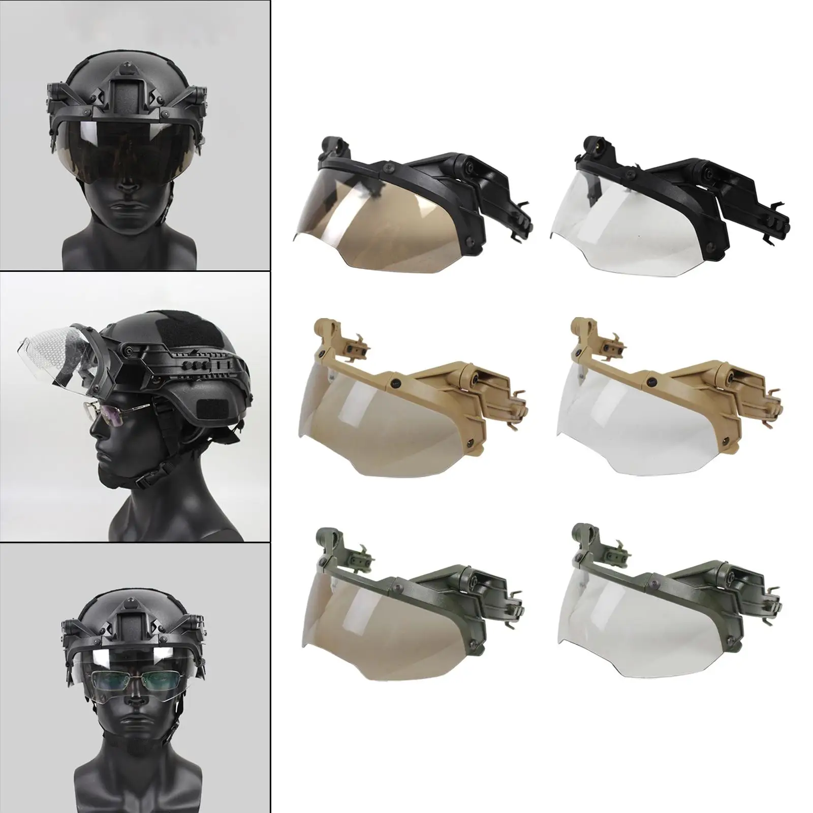 

OP Guide Goggles Goggles Costume Removable Adjustable 90 Degrees AntiFog OP Goggles for Cosplay Game