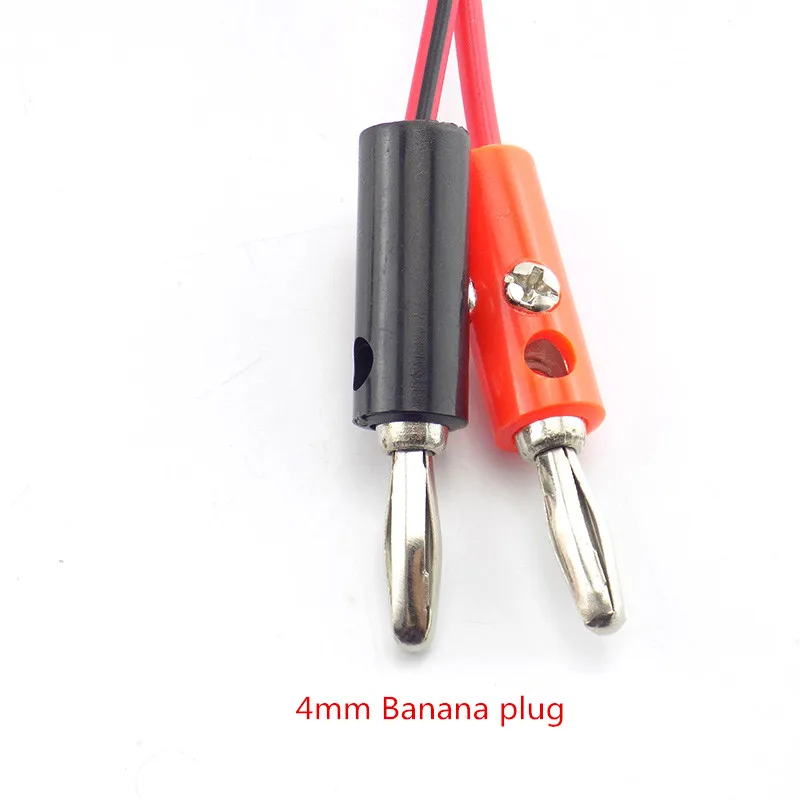 1/2 Pair 4mm Banana Plug with Alligator Clip electric to AV Electrical Clamp Test Lead cord Cable Connectors wire for Multimeter