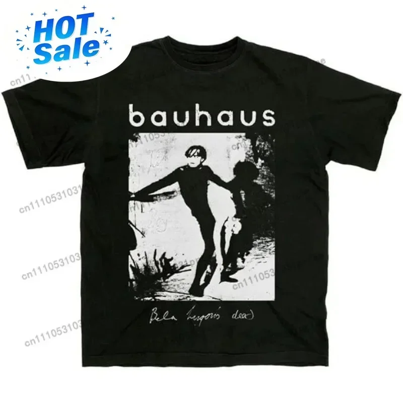 Y2k Vintage T Shirt 2026 Bauhaus T-shirt Bela Lugosi Is DeadBrand New Rock Tees Print Cotton Top Casual Loose Streetwear Unisex