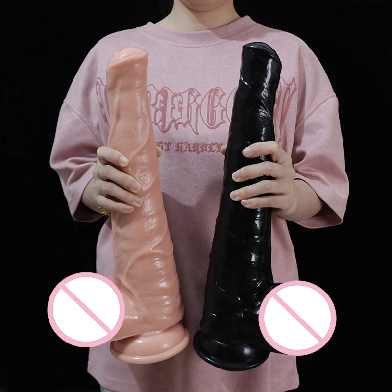 37.5cm Super Thick and Huge XXXL Horse Dildo Realistic Dick Penis with Suction Cup Big Anal Dildo For Men Women Lesbian Sex Toys