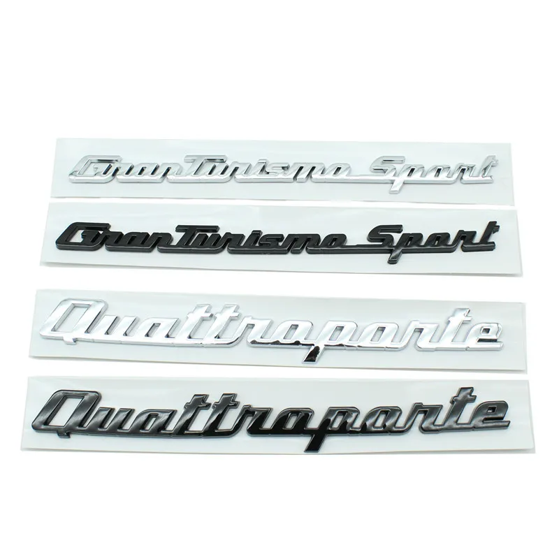 

GTS SQ4 Q4 Ghibli Levante Granlusso Grantuanis mosport Quattroporte Gransport for Maserati series logo trunk label car stickers