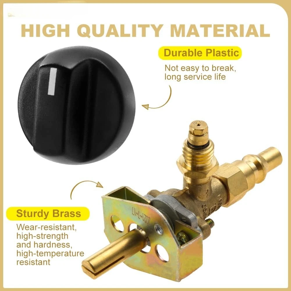 Grill Control Valve with M12x1.5 Thread and 1/4
