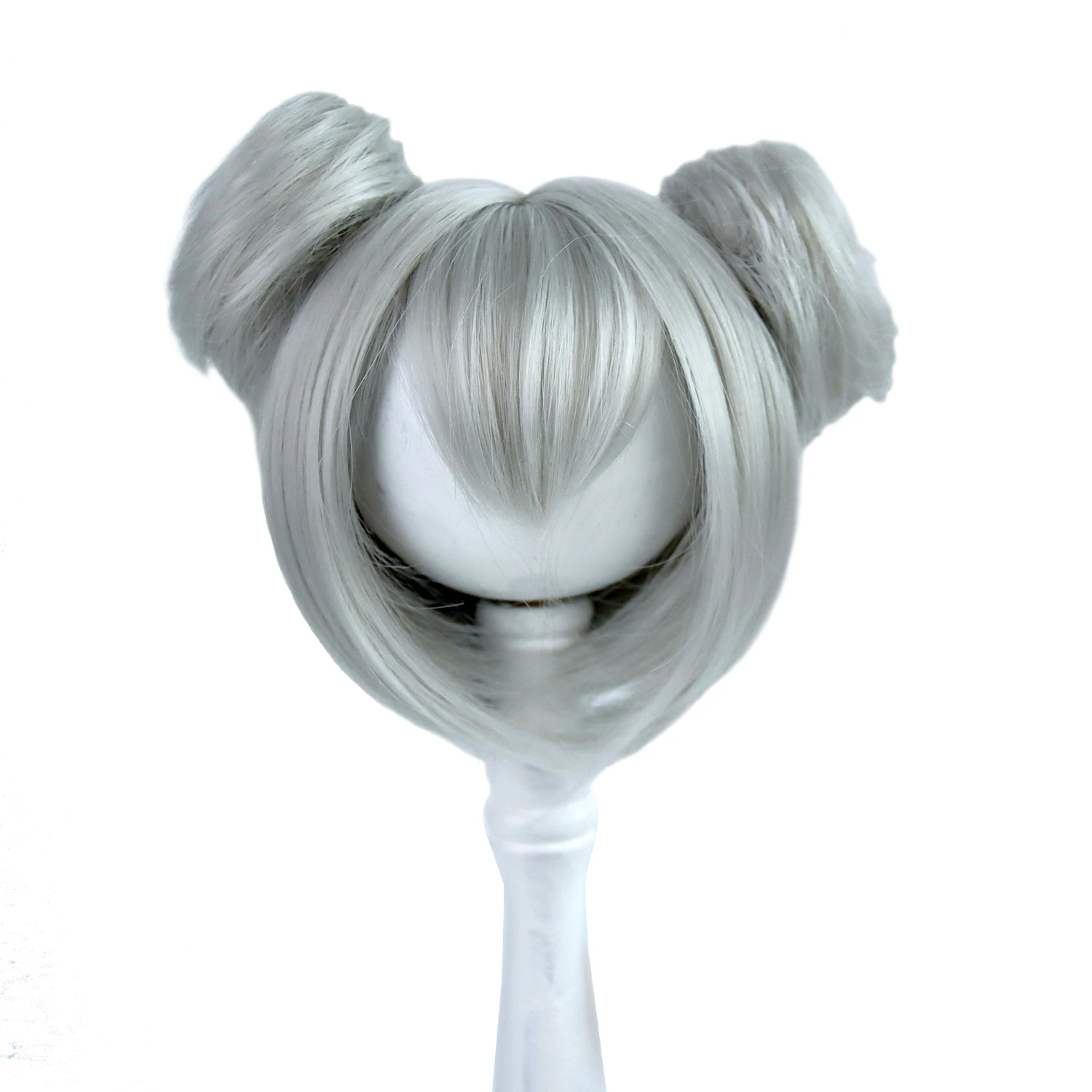 

New 1/4 BJD Wigs Sale 7-8'' Head Short Bobo Buns With Bangs Synthetic Hair For MSD SD Minifee Doll Accessories DIY