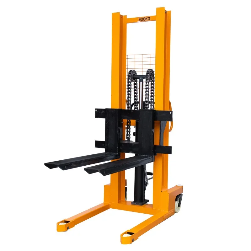 Manual forklift hydraulic pallet truck stacker lift forklift 1 ton 2 ton stacker electric lift