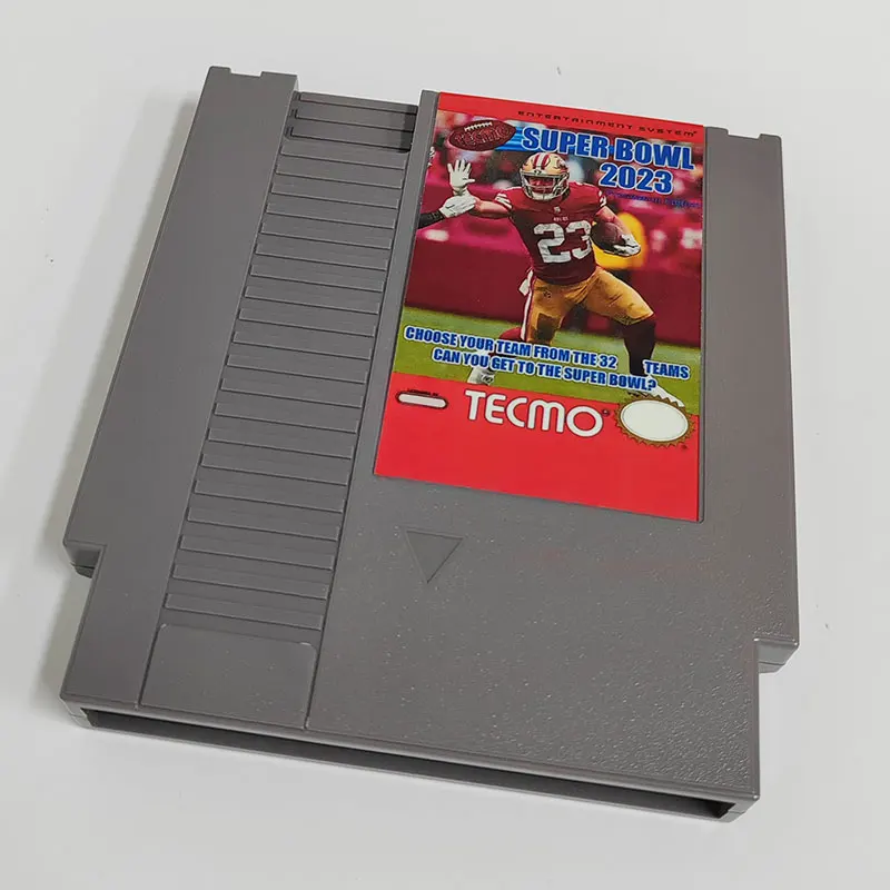 Tecmo Super Bowl 2023 Preseason Edition (Updated: 07.25.23) - 72 Pins 8 Bit Game Cartridge For NES Classic Video Game Console