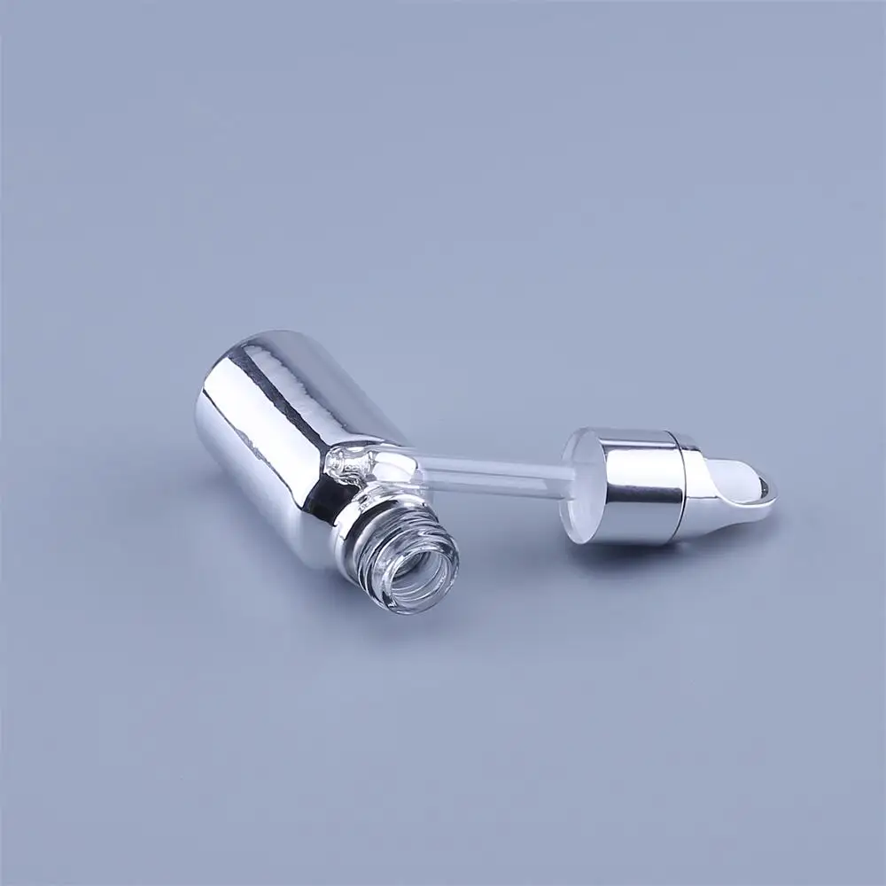 10 Chiếc 5 -100Ml UV Bạc Kính Ống Nhỏ Giọt Đựng Chai Lọ Lọ Với Pipet Cho Mỹ Phẩm Nước Hoa Tinh Dầu chai