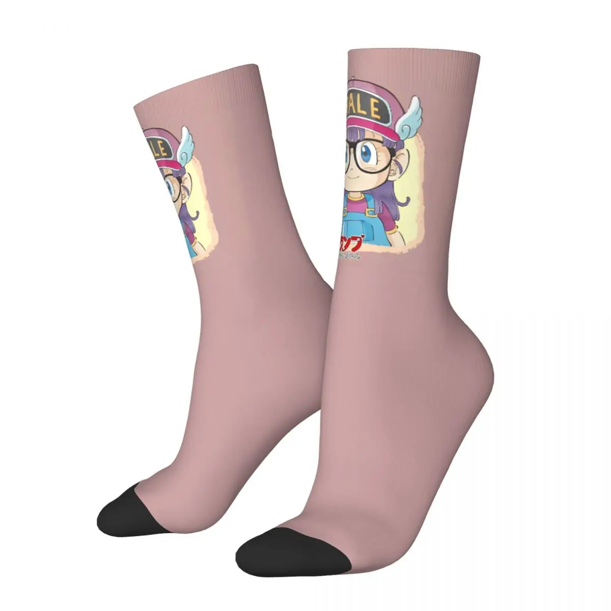 Winter Warm Cool Women Men Arale Norimaki Dr Slump Socks Anime Manga Retro 90s Japanese Non-slip Football Socks