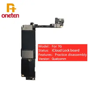 Bilashmart Locked iCloud ID Motherboard iPhone 7 8 Plus Inter Qualcomm 32/64/128/256G Swap Practice Logic Board Complete Mainboard