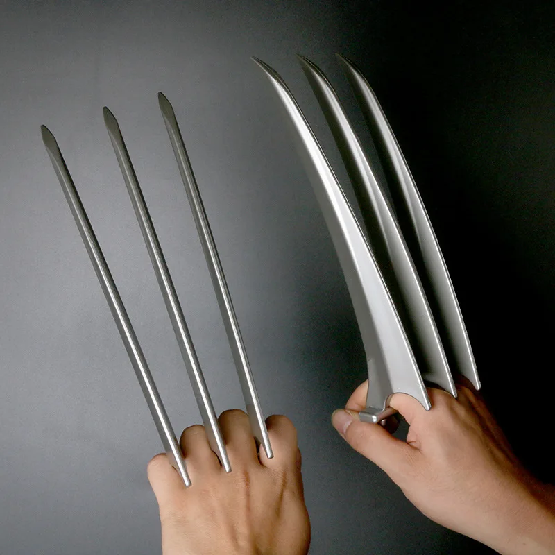 Nieuwe Wolverine 25Cm Klauwen Cosplay Superheld James Howlett Breakproof Realistische Plastic Wolf Klauw Halloween Rollenspel Party Rekwisieten